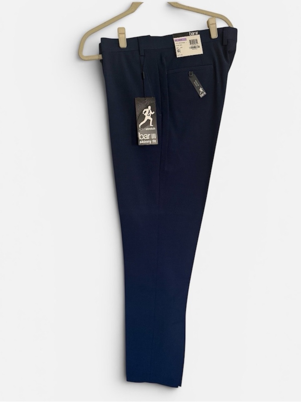 Bar III Navy Slim Stretch Chinos